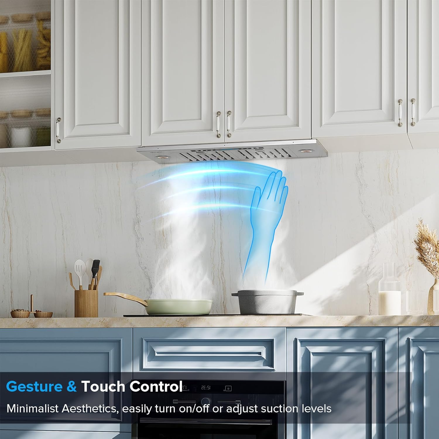 IKTCH 30" Built-in/Plug-in Range Hood 900 CFM, Ducted/Ductless Convertible Ducted, Stainless Steel Kitchen Range Hood wourant