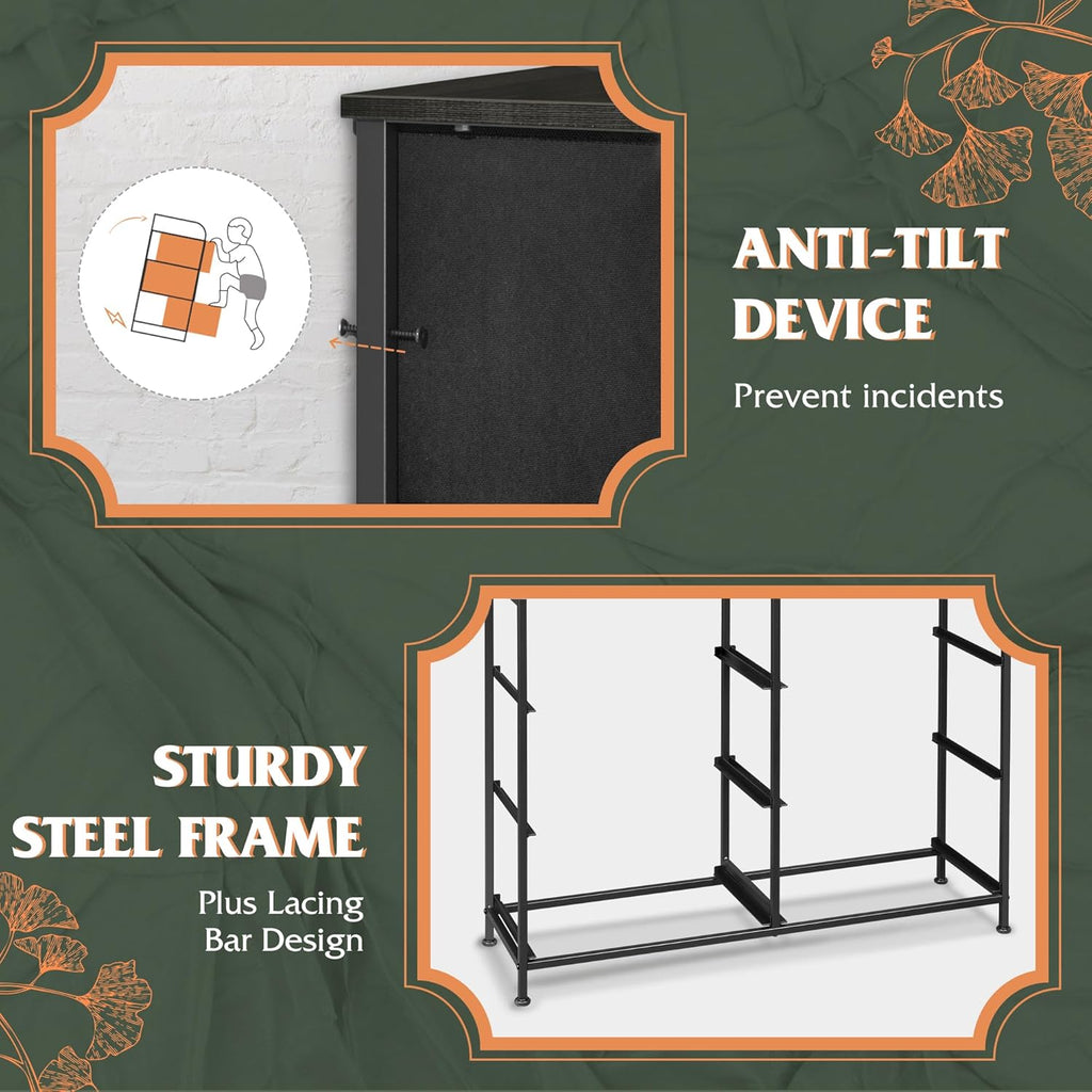 Storage Organizer Unit with 11 Fabric Bins, Storage Drawers Organizer with Steel Frame, Tall Storage Tower Organizaton wourant