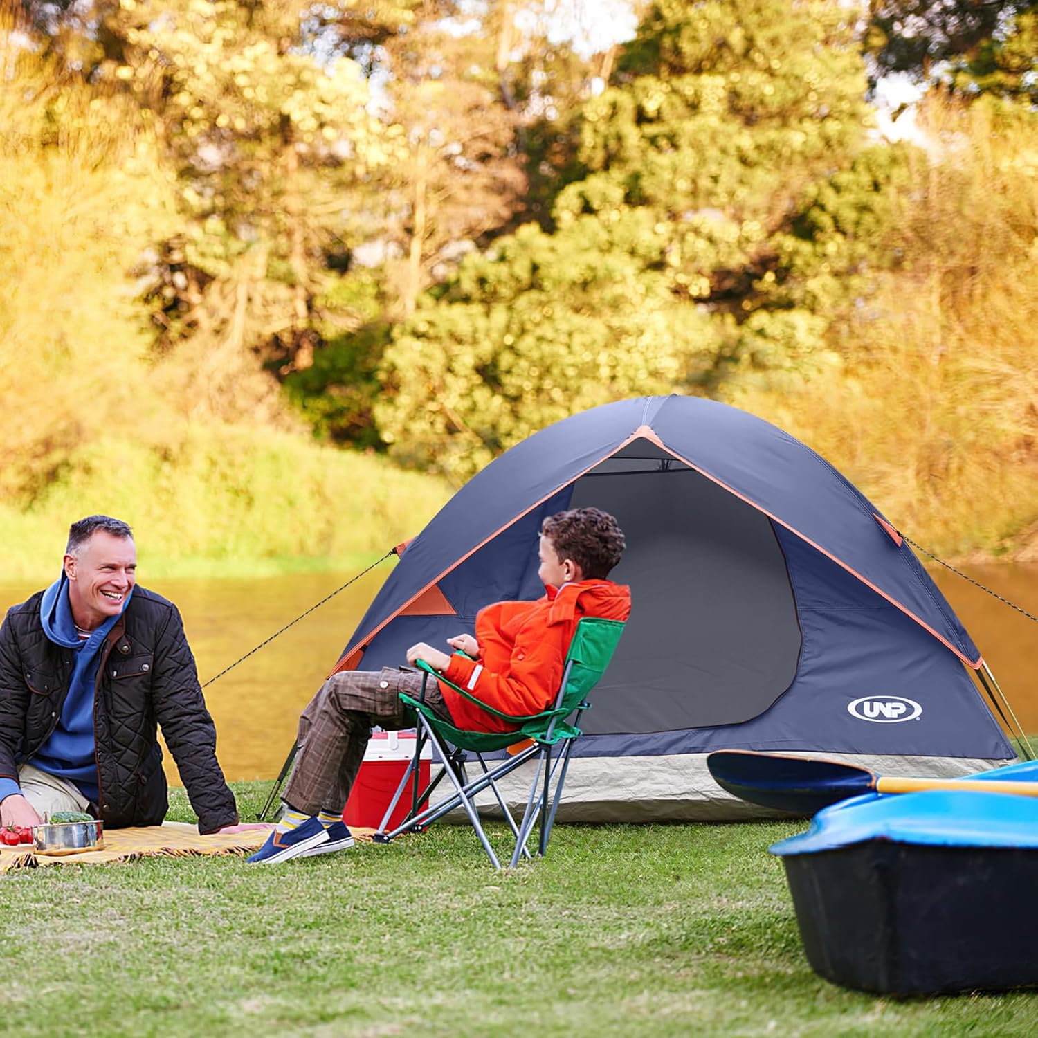Camping Tent 2/3/4/6 Person Dome Tent Portable Camping Tent for Outdoor and Backpacking Beach wourant