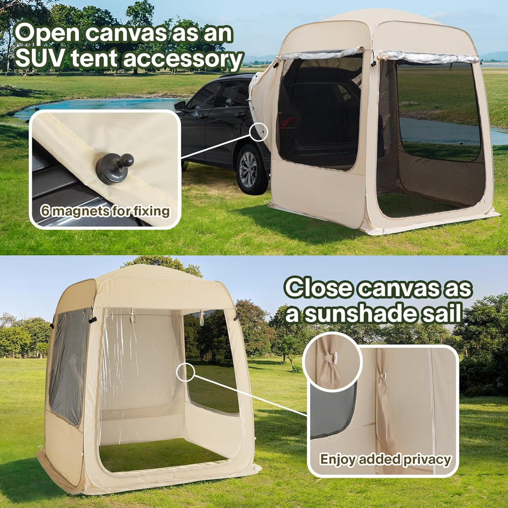 Screen gazebo, sleeps 6-10-15 people Igloo-style canopy tent with mosquito net on the sides Perfect for garden, patio, backyard wourant