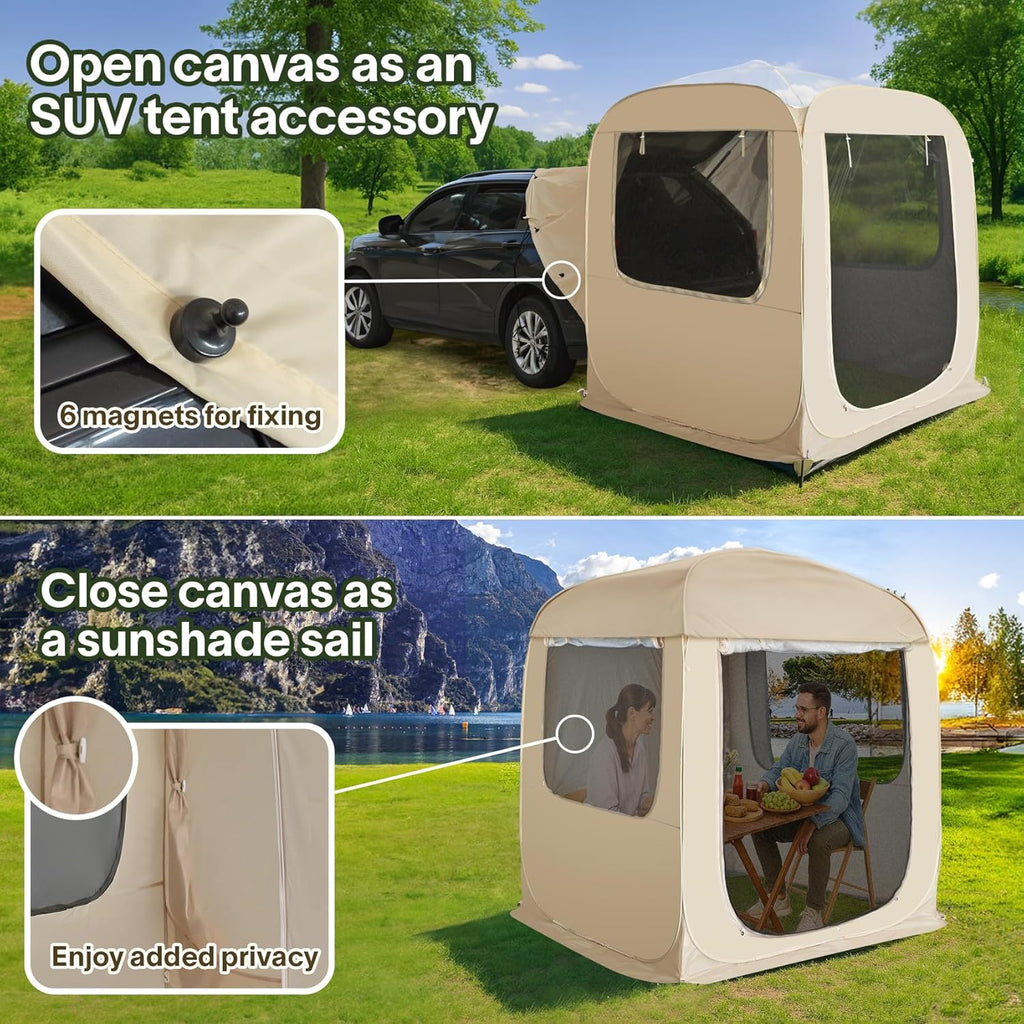 Screen gazebo, sleeps 6-10-15 people Igloo-style canopy tent with mosquito net on the sides Perfect for garden, patio, backyard wourant