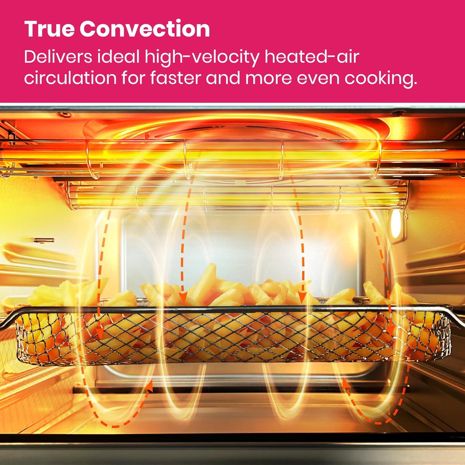 Infrared Heating Air Fryer Toaster Oven, Extra Large Countertop Convection Oven 10-in-1 Combo, 6-Slice Toast, Enamel Baking Pan Easy Clean with Recipe Book, Black Matte Stainless Steel wourant