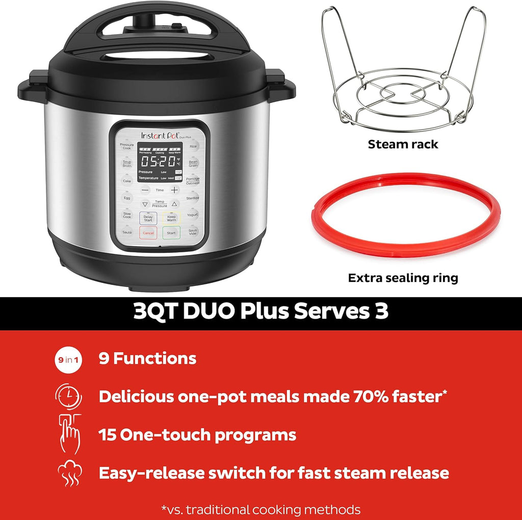 9-in-1 Multicooker, Pressure Cooker, Slow Cook, Rice Maker, Steamer, Sauté, Yogurt, Warmer & Sterilizer, Includes App With Over 800 Recipes, Stainless Steel, 6 Quarts wourant