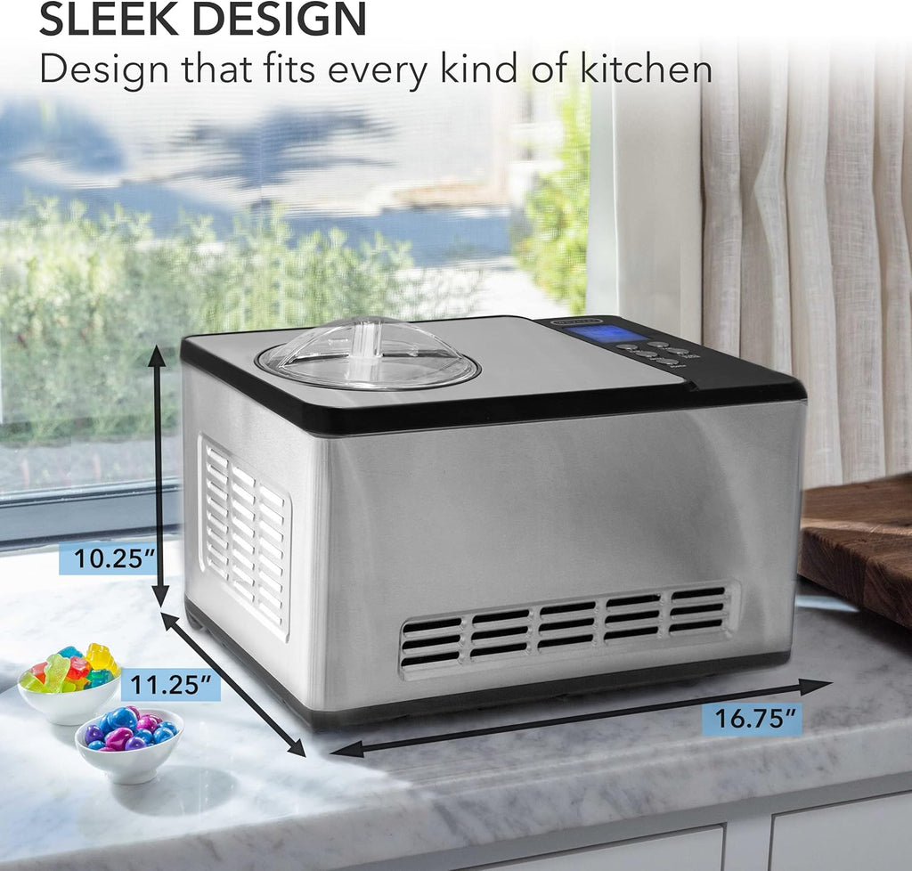 Whynter ICR-300SS 0.5-Quart Stainless Steel Rolled Ice Cream Maker With Compressor wourant