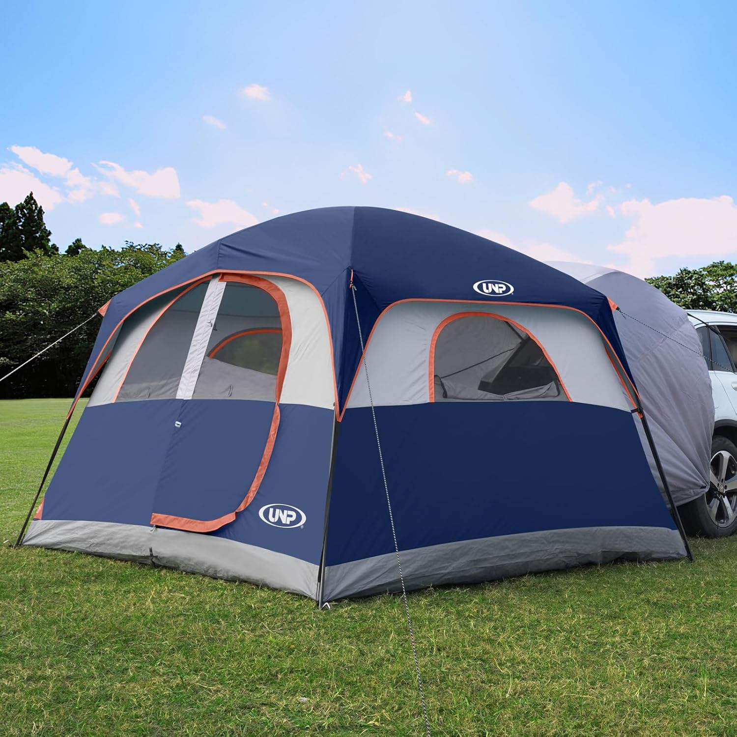 SUV Tent for Camping, 6-Person SUV Tailgate Tent - Easy Set Up with Rainfly, 10'x9'x78in(H) wourant