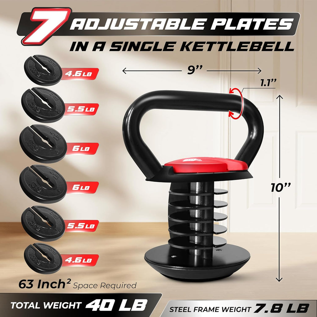Yes4All Adjustable Kettlebell, Kettle Grip, Kettlebell Handle, Convert to Kettlebells Weight Set wourant