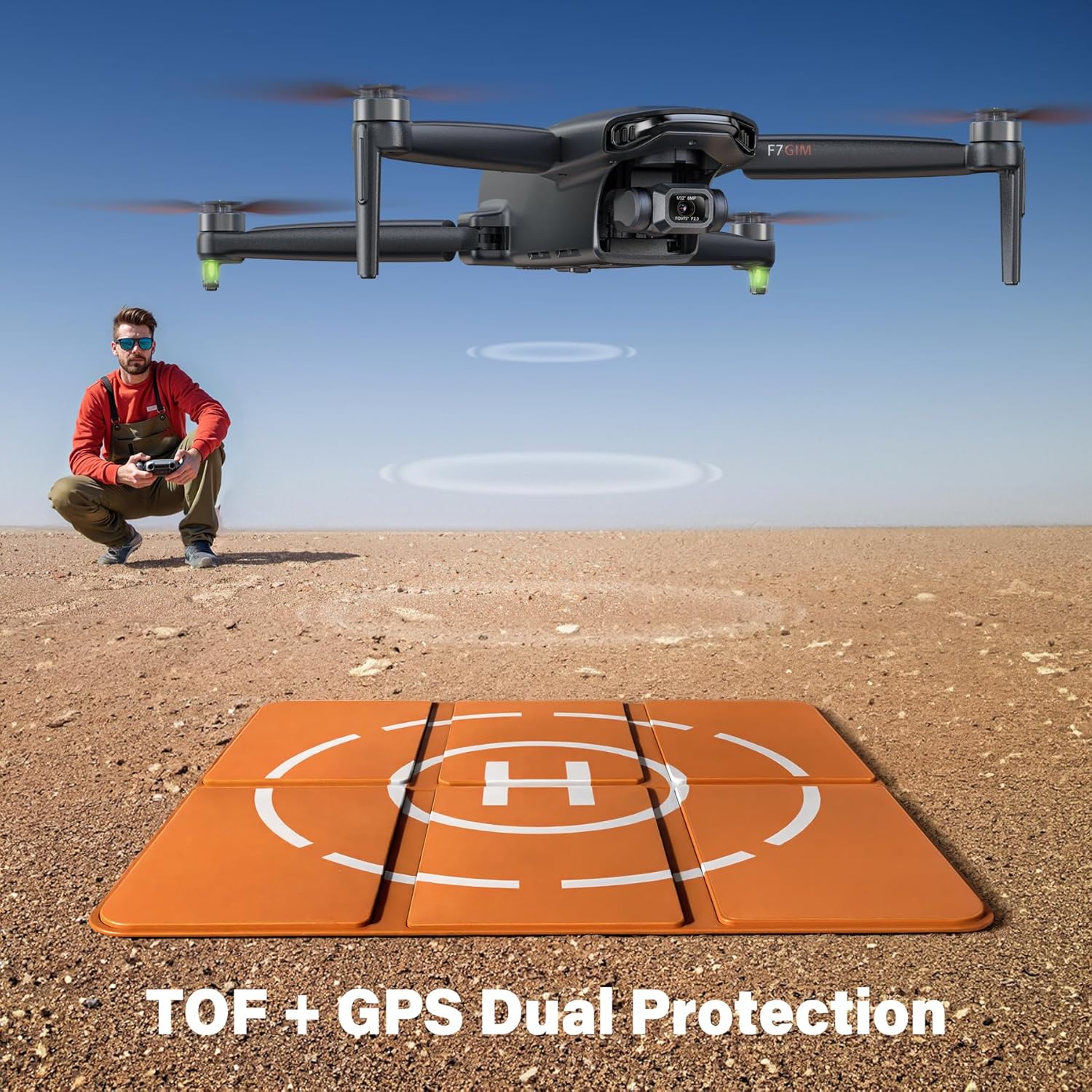 Adult-specific camera drone with 4K UHD aerial photography, 3-axis gimbal, 10,000-foot control, 3 batteries for 75 minutes of flight time, and GPS tracking wourant