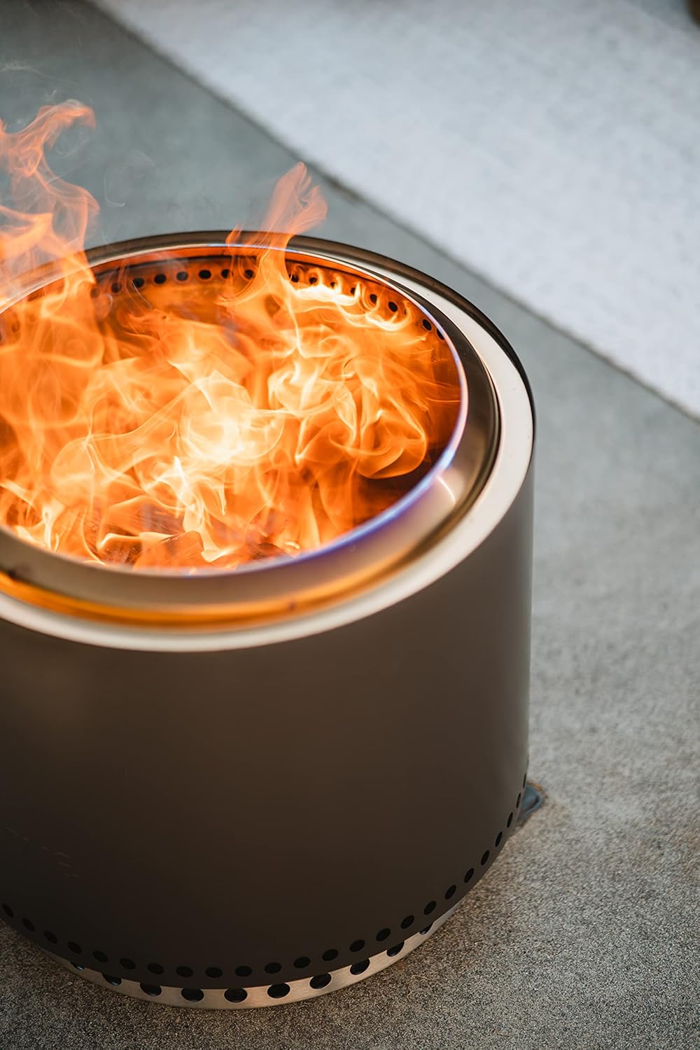Solo Stove Bonfire 2.0 with Stand, 19.5 Inch Smokeless Fire Pit with Removable Ash Pan - Portable Outdoor Fire Pit - Stainless Steel Wood Burning Fireplace, Ideal for 4-6 People, 21.75 lbs wourant