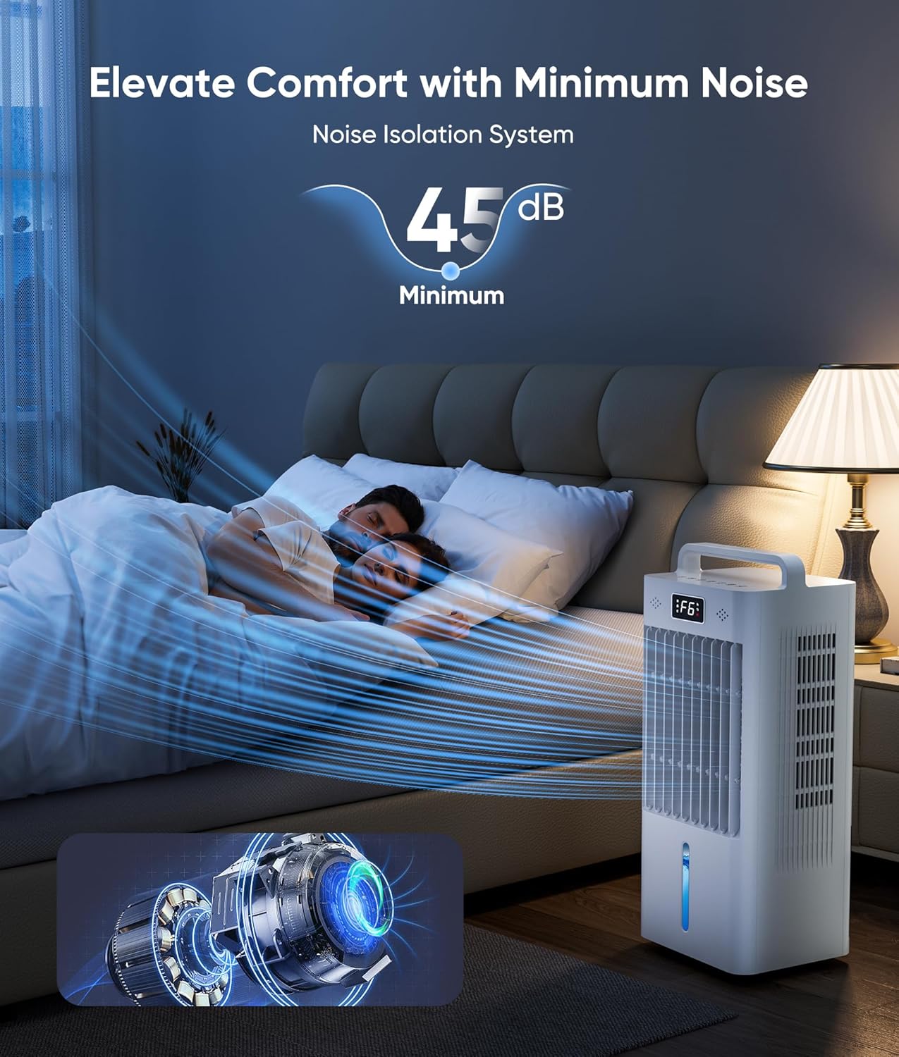 Portable Air Conditioners, 3-IN-1 Swamp Cooler, Evaporative Air Cooler,Remote & Touch Control, 90°+90° Oscillation,LED Screen, Air Coolong Fan for Outdoor Indoor woonhhop
