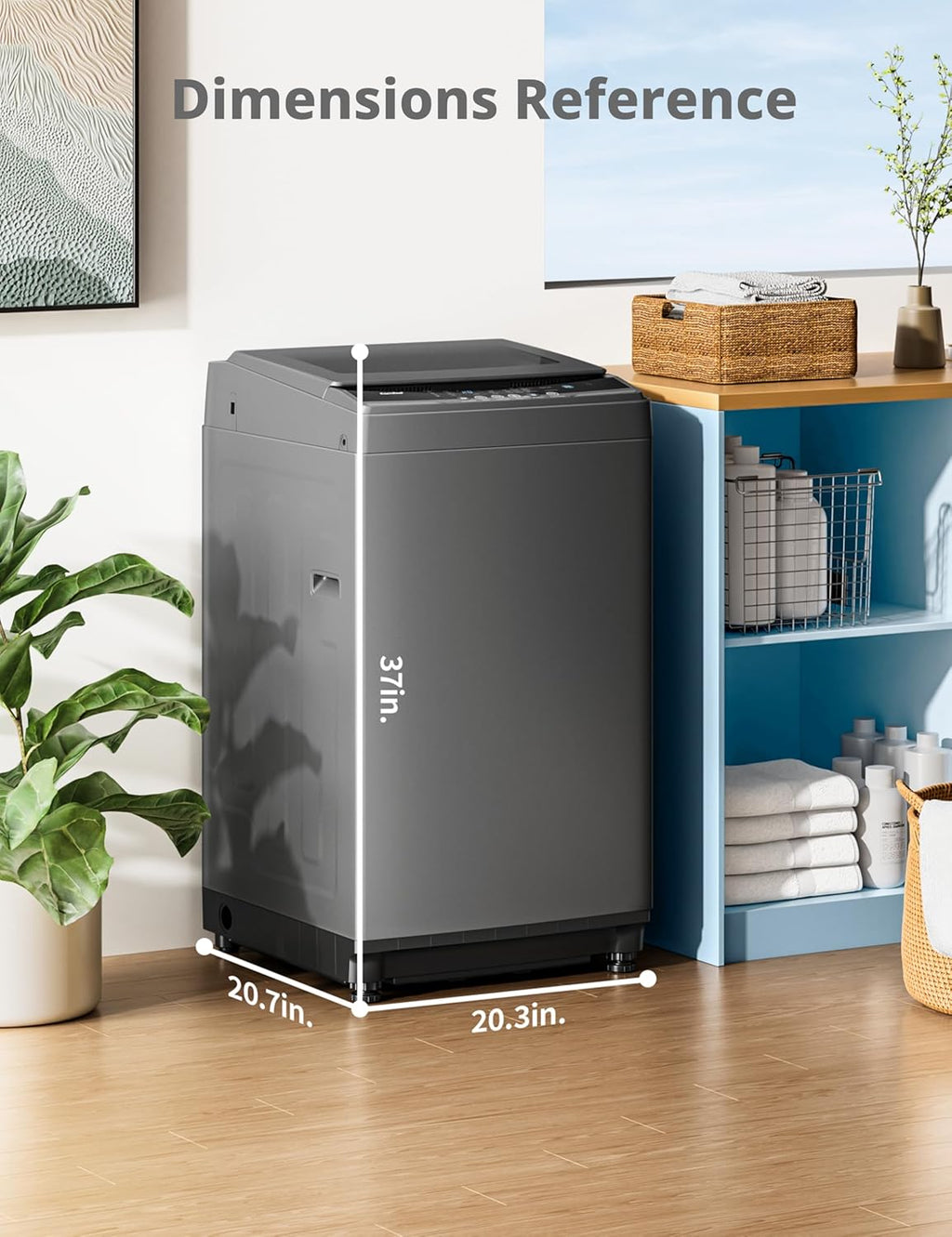 Comfee Portable Washing Machine 0.9 Cubic Feet Compact Washing Machine with LED Display 2 Built-in Drums Space Saving Fully Automatic Washing Machine wourant