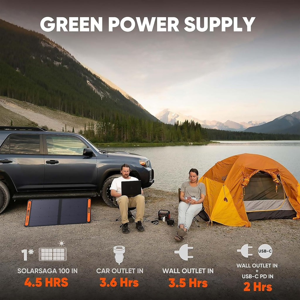 Portable Power Station Explorer 300, 293Wh Backup Lithium Battery, Solar Generator for Outdoors Camping Travel Hunting Blackout (Solar Panel Optional) wourant