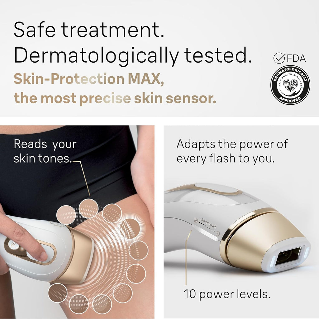 Braun IPL at Home Laser Hair Removal for Women and Men, Silk Expert Pro 5 PL5137 with Venus Swirl Razor, Long-Lasting Reduction in Hair Regrowth for Body & Face, Corded, PL5137 wourant
