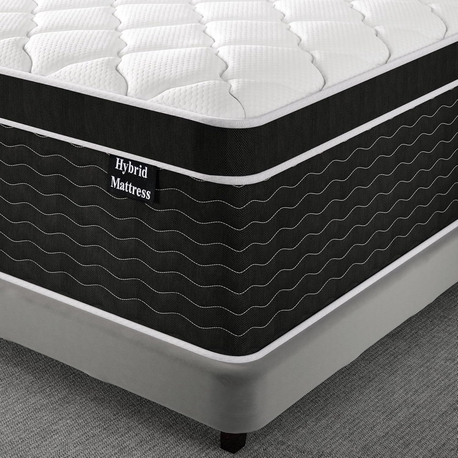 Full Size Mattress, 10 inch Full Bed Mattress in a Box, Medium Plush Hybrid Mattresses with Gel Memory Foam and Pocket Springs, Pressure Relief & Upgraded Support, Cooling and Breathable wourant