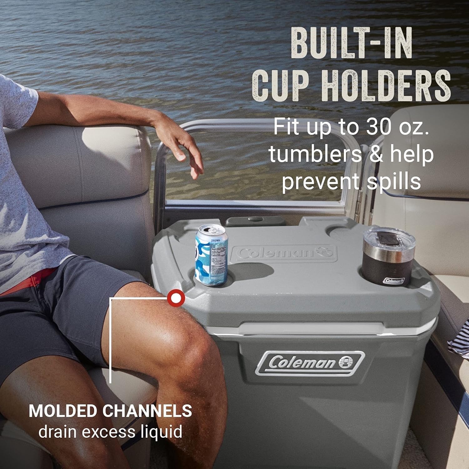 Coleman Classic Series Insulated Portable Wheeled Cooler, Leak-Resistant Outdoor Hard Cooler Keeps Ice up to 5 Days, 100-Quart wourant
