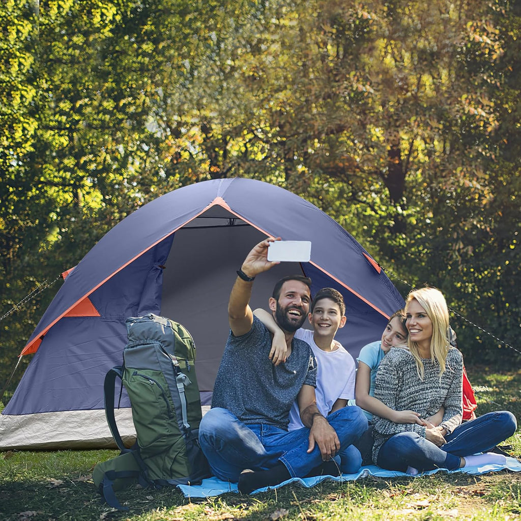 Camping Tent 2/3/4/6 Person Dome Tent Portable Camping Tent for Outdoor and Backpacking Beach wourant