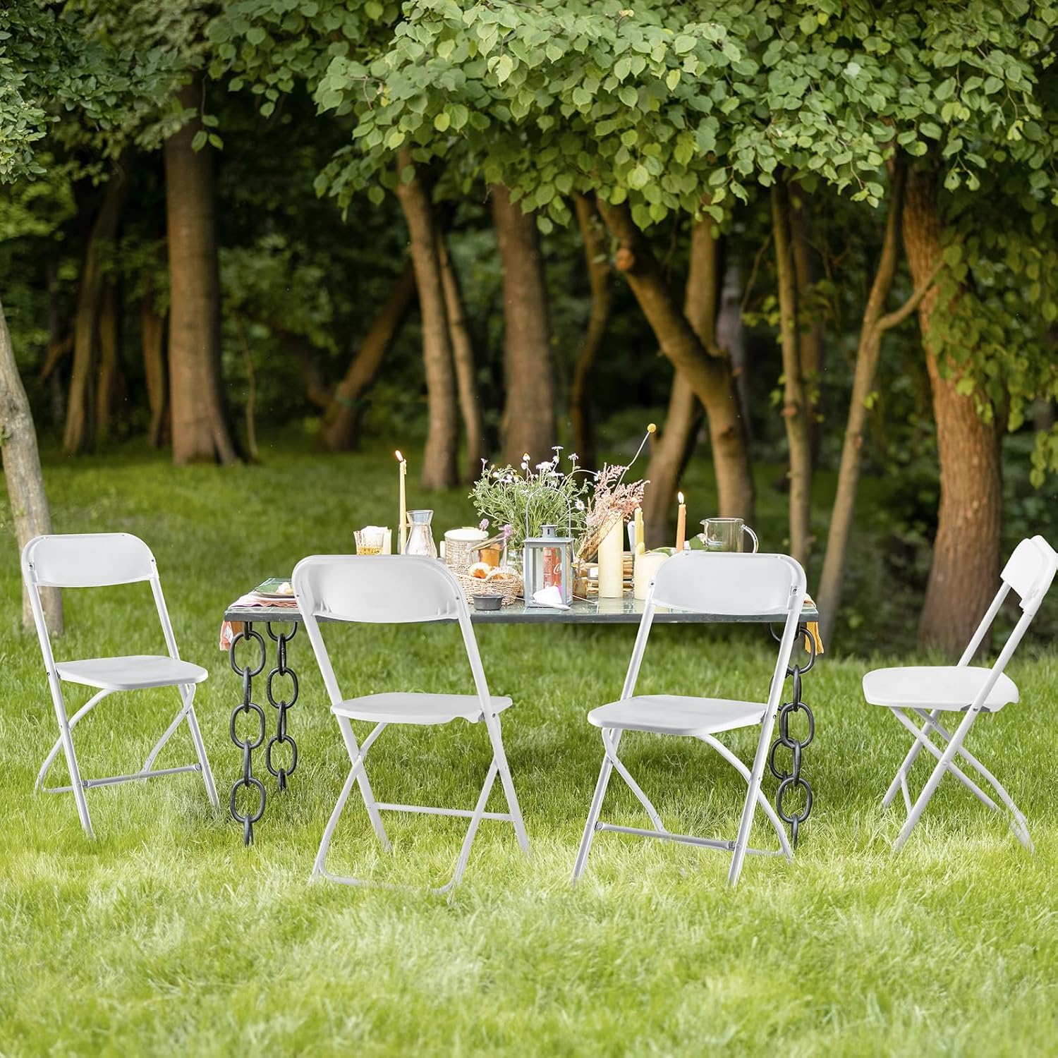 Sweetcrispy Folding Chair 12 Pack, Leather Padded Folding Chairs, Sturdy Metal Foldable Chairs wourant