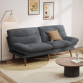 Convertible Futon Sofa Bed, 66 Inch Corduroy Futon Sofa Recliner Sofa Bed for Small Spaces, Playrooms or Offices wourant