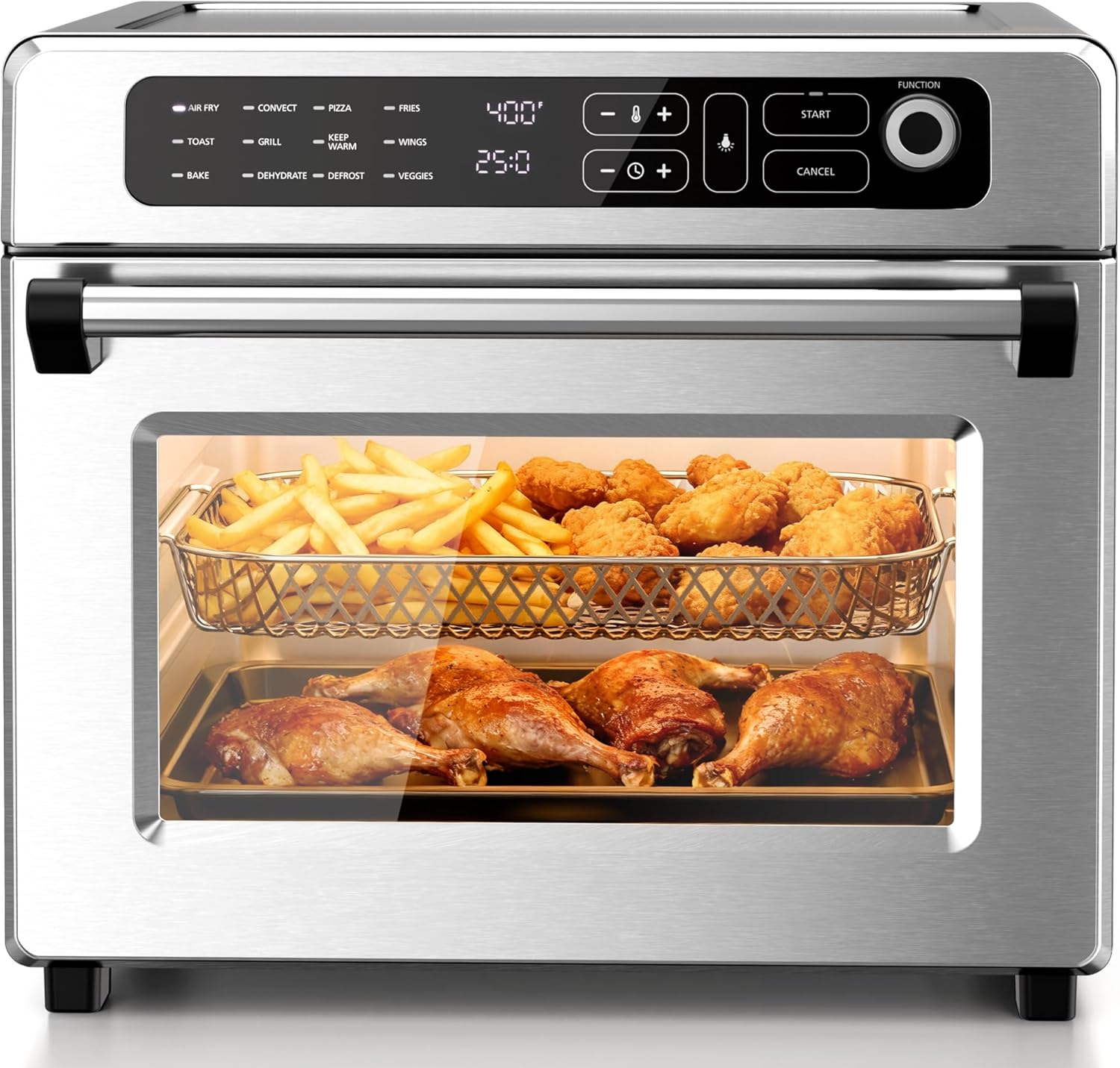 Kismile 25QT Air Fryer Toaster Oven Combo, 12-in-1 Large Countertop Convection Airfryer Oven wourant