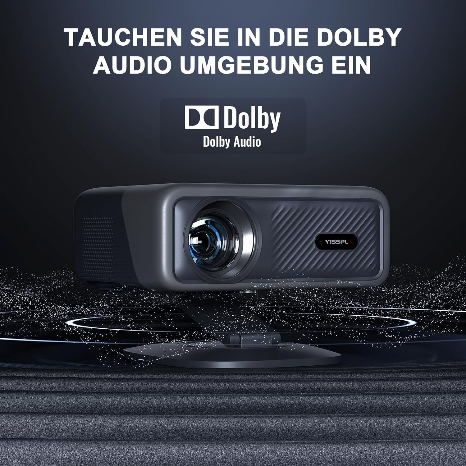 [Officially-Licensed APP & 2500 ANSI] 4K Projector with WiFi and Bluetooth,TOF Real-Time wourant