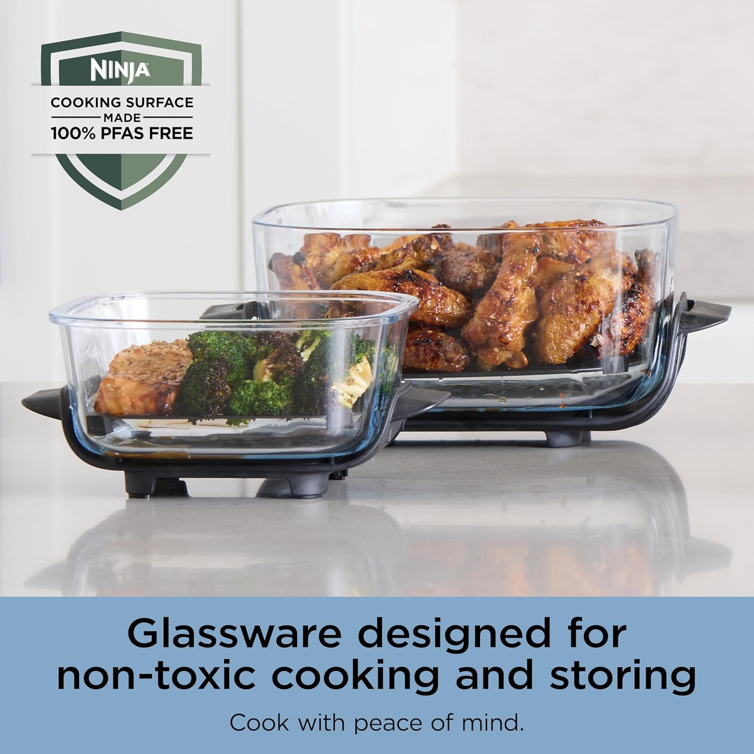 Ninja Crispi 4-in-1 Portable Glass Air Fryer Cooking System wourant