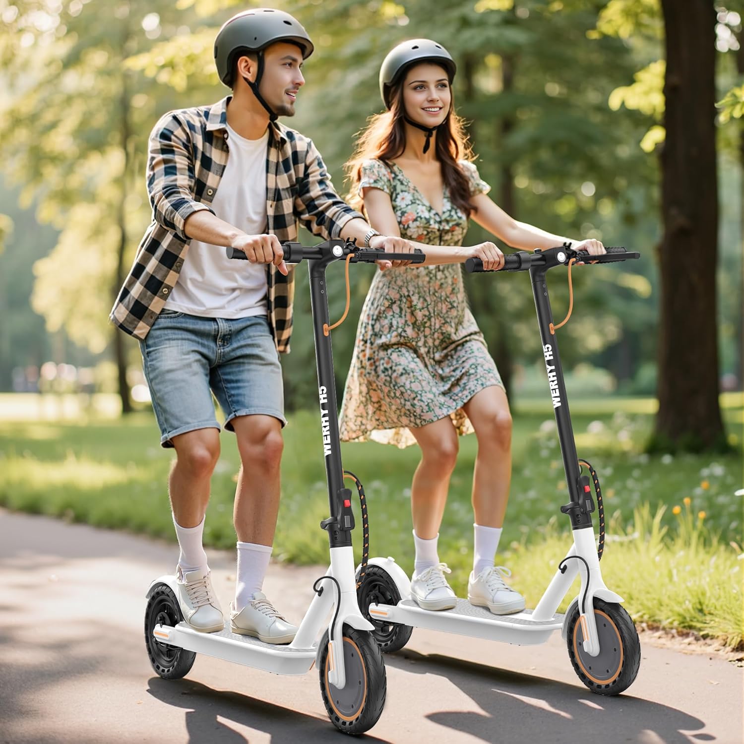 Electric Scooter, 350W/500W Motor, Top Speed 19/22 mph, Max 16/23/28Miles Ranges, Foldable E Scooter for Adults wourant