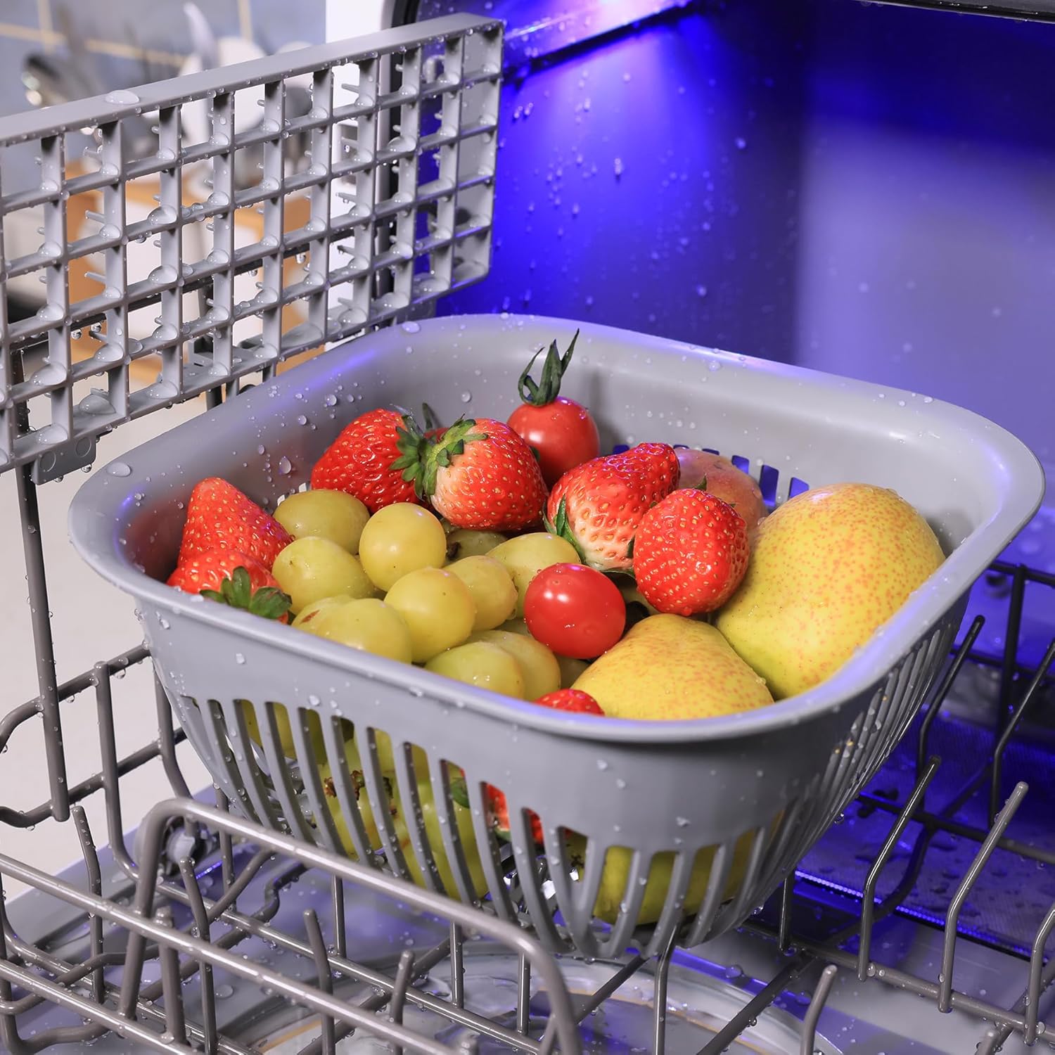 Mini countertop dishwasher. Compact dishwasher with drying function. Double spray arms. Portable countertop dishwasher wourant