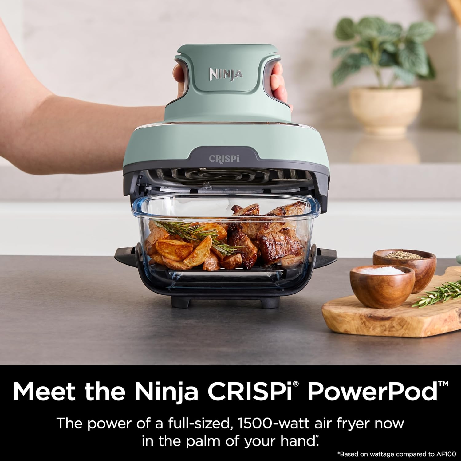 Ninja Crispi 4-in-1 Portable Glass Air Fryer Cooking System wourant