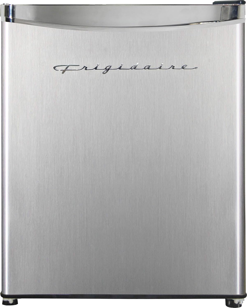 Frigidaire Upright Freezer, 6.5 cu. ft., Deep Freeze, Vinyl Coated Metal with Wire Shelving, Compact for Kitchen, RV, Dorm, Cabin, and Trailer, Platinum Design Series, Silver - 21D x 23W x 56H wourant