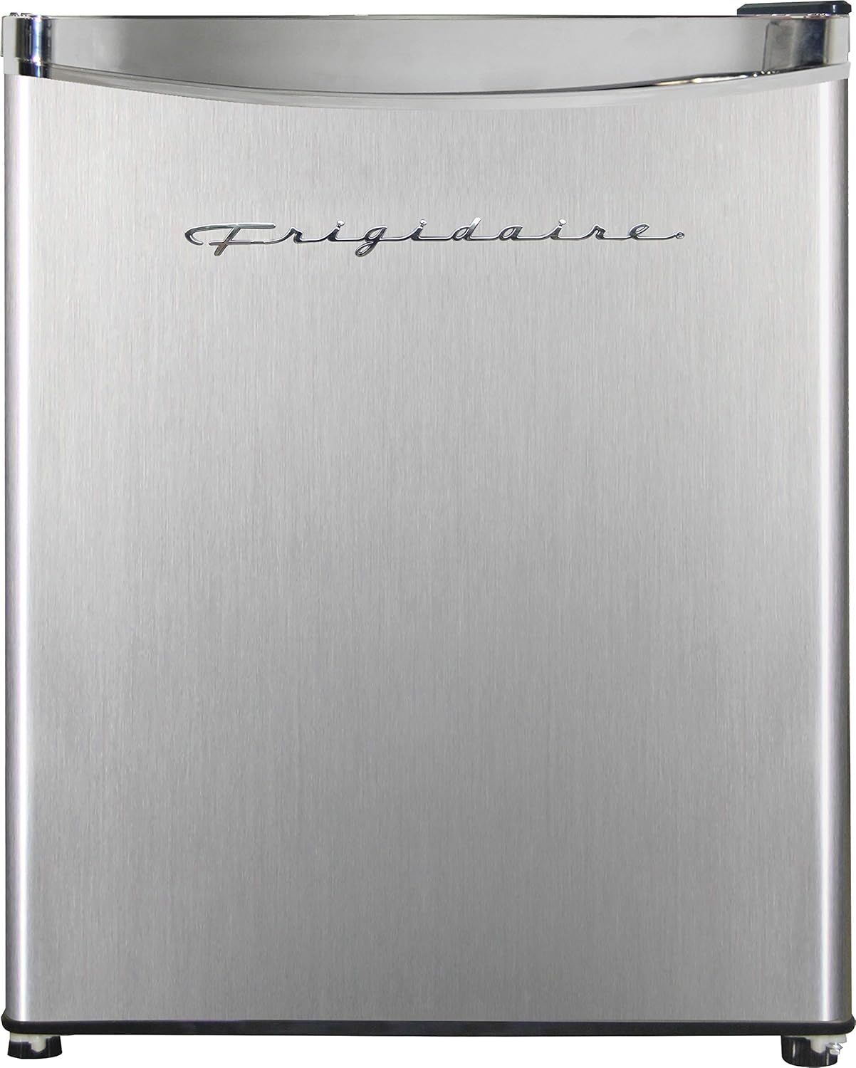 Frigidaire Upright Freezer, 6.5 cu. ft., Deep Freeze, Vinyl Coated Metal with Wire Shelving, Compact for Kitchen, RV, Dorm, Cabin, and Trailer, Platinum Design Series, Silver - 21D x 23W x 56H wourant