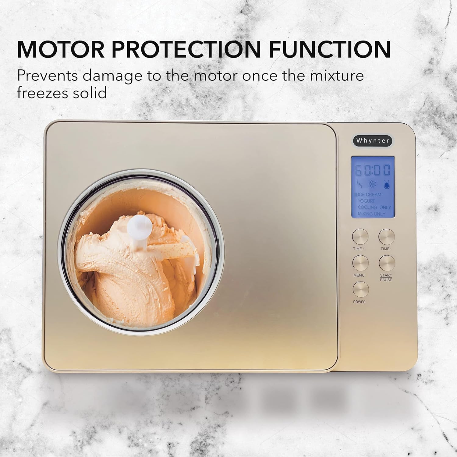Whynter ICR-300SS 0.5-Quart Stainless Steel Rolled Ice Cream Maker With Compressor wourant