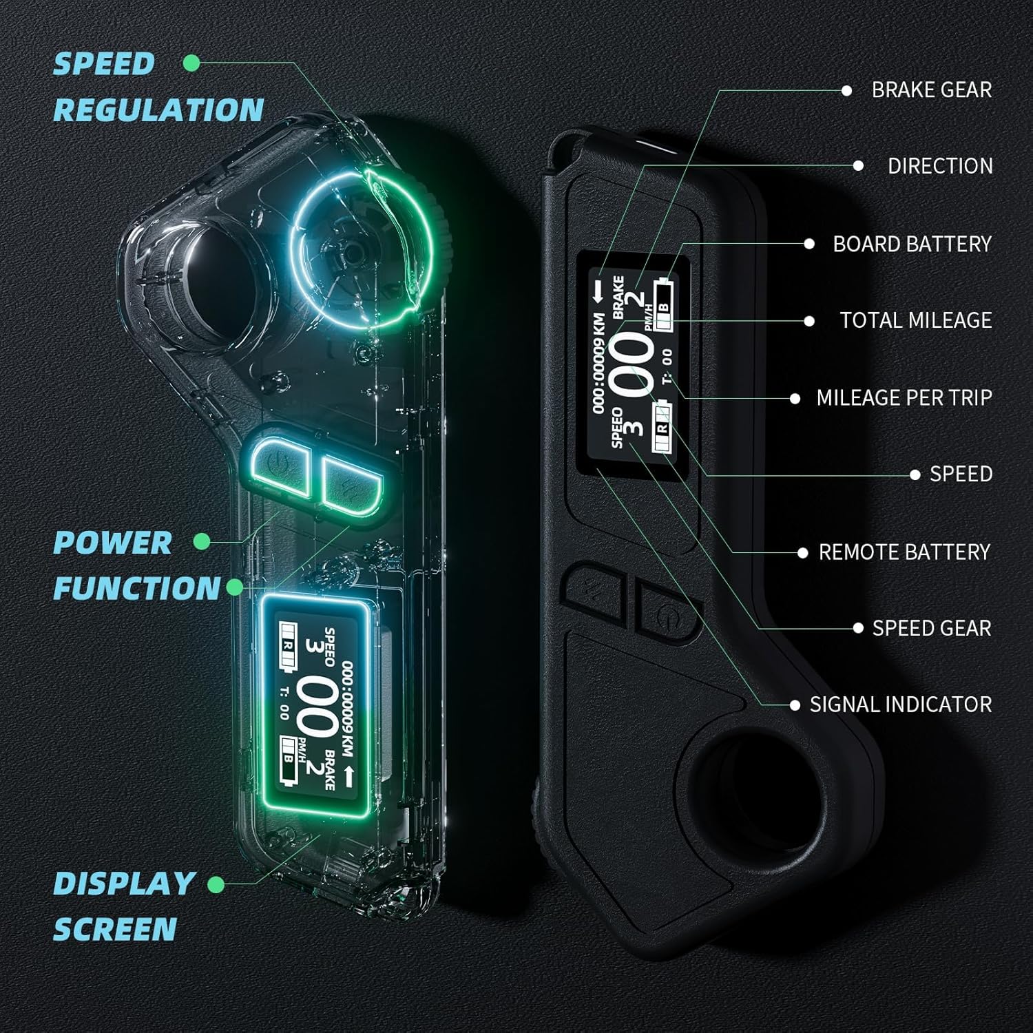 DNASKATE M8 Electric Skateboard with Remote 15/22 Mph Top Speed 9/15/Miles Range wourant