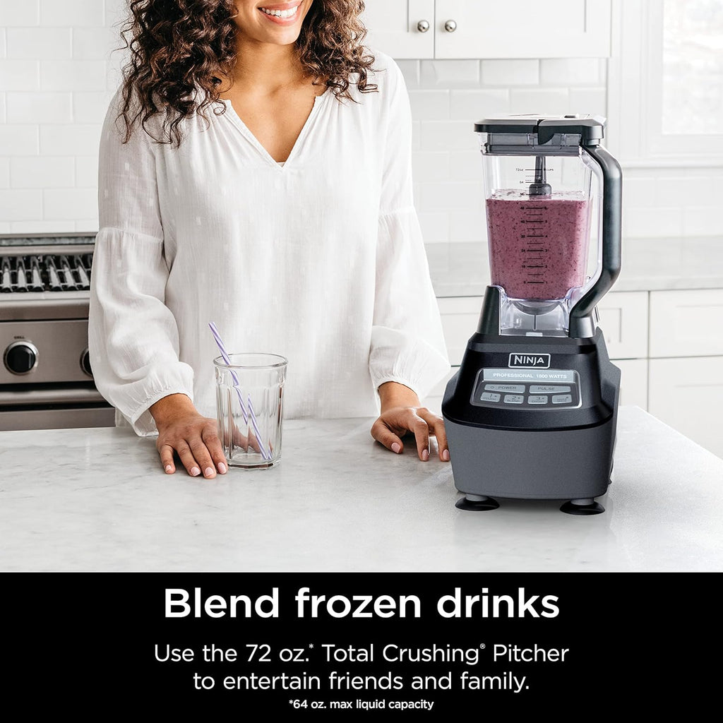 Ninja Mega Kitchen System, 1500-Watt, 72-Ounce Full-Size Blender and 8-Cup Food Processor with (2) 16-Ounce To-Go Cups wourant