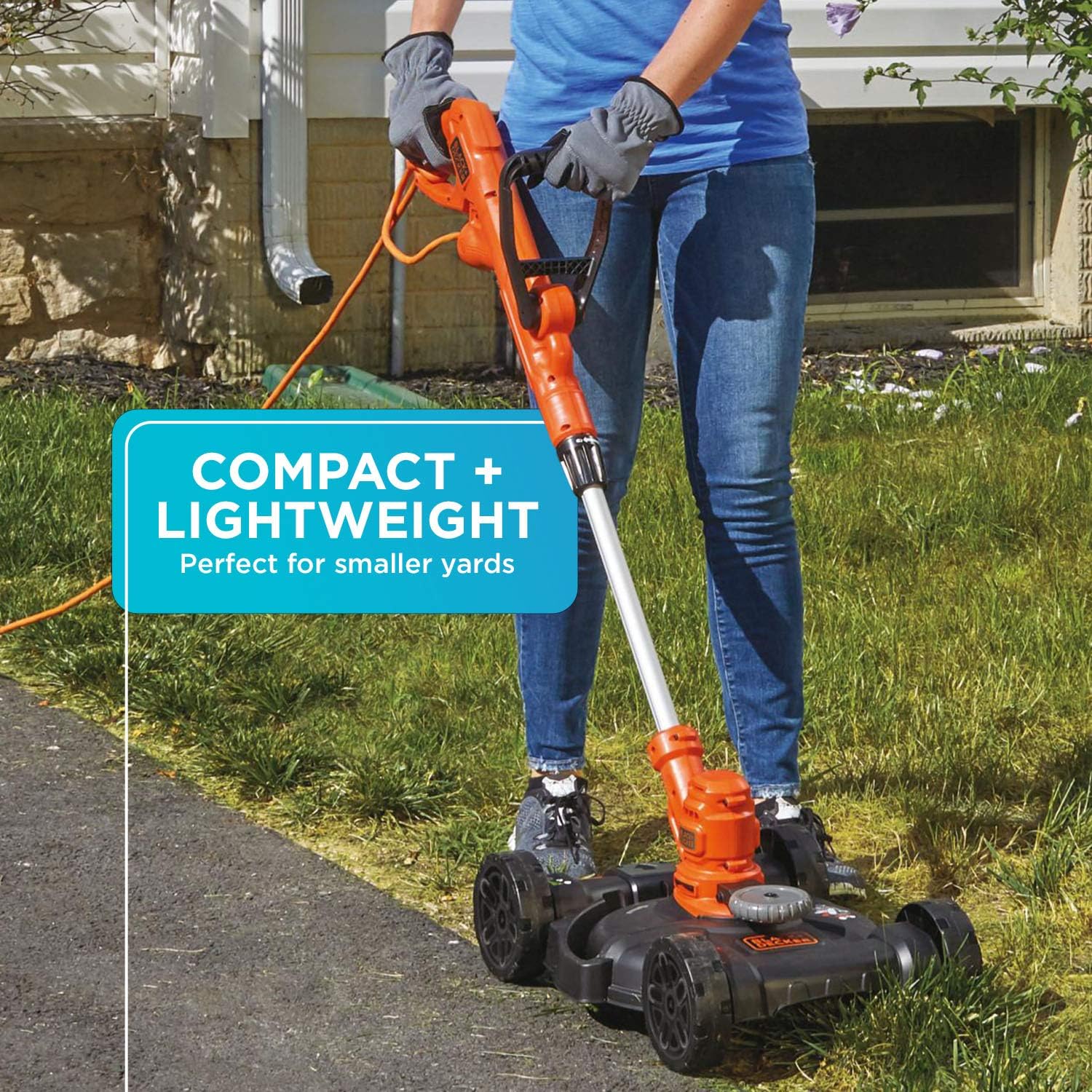 BLACK+DECKER 3-in-1 Corded Lawn Mower, String Trimmer & Edger, 12-Inch (BESTA512CM) wourant