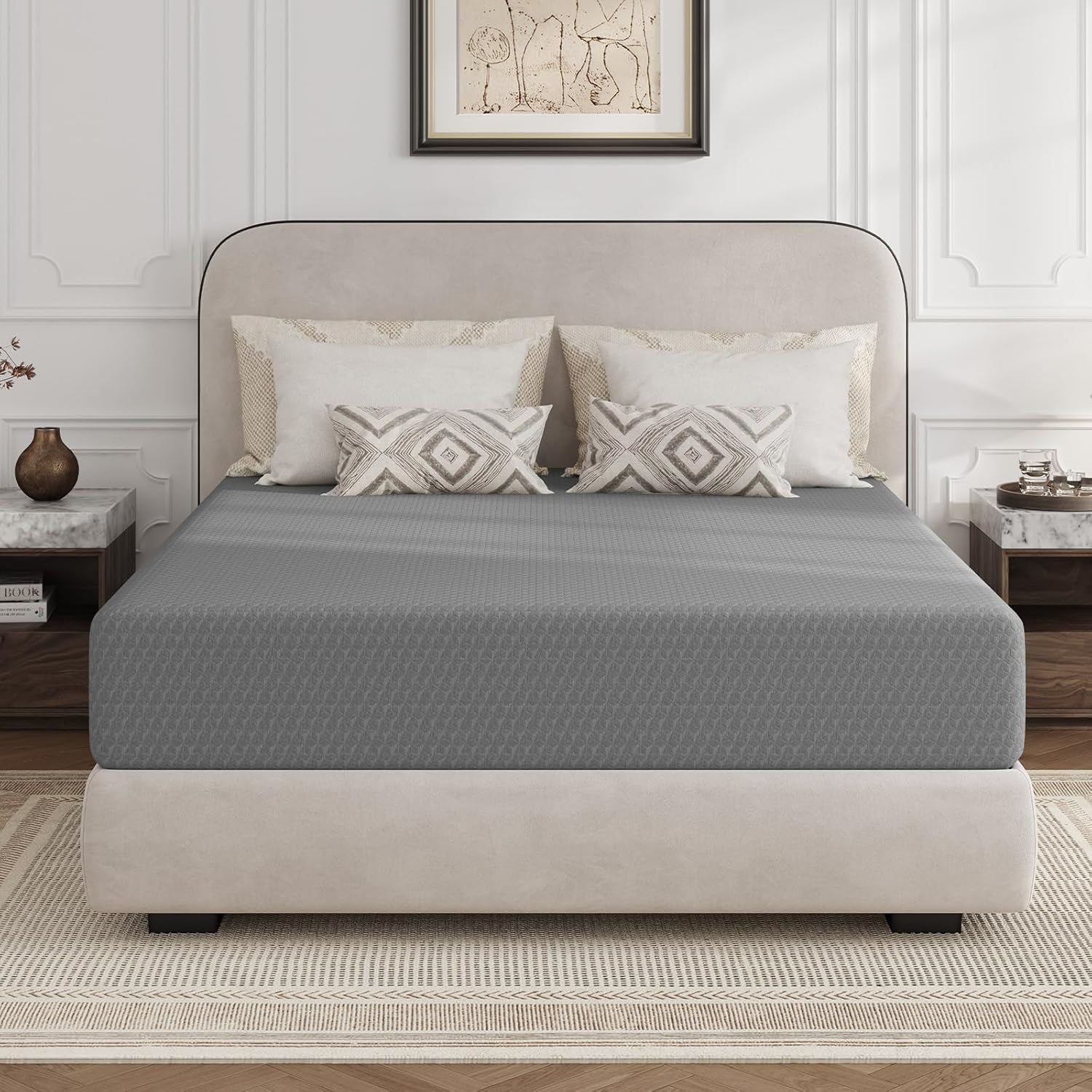 Novilla Queen Mattress 12 Inch, Queen Memory Foam Mattress for Cool Night Sleep & Pressure Relief, Thermally Balanced Foam Mattresses for Heat Dissipation, CertiPUR-US Certified Mattresses in a Box woonhhop