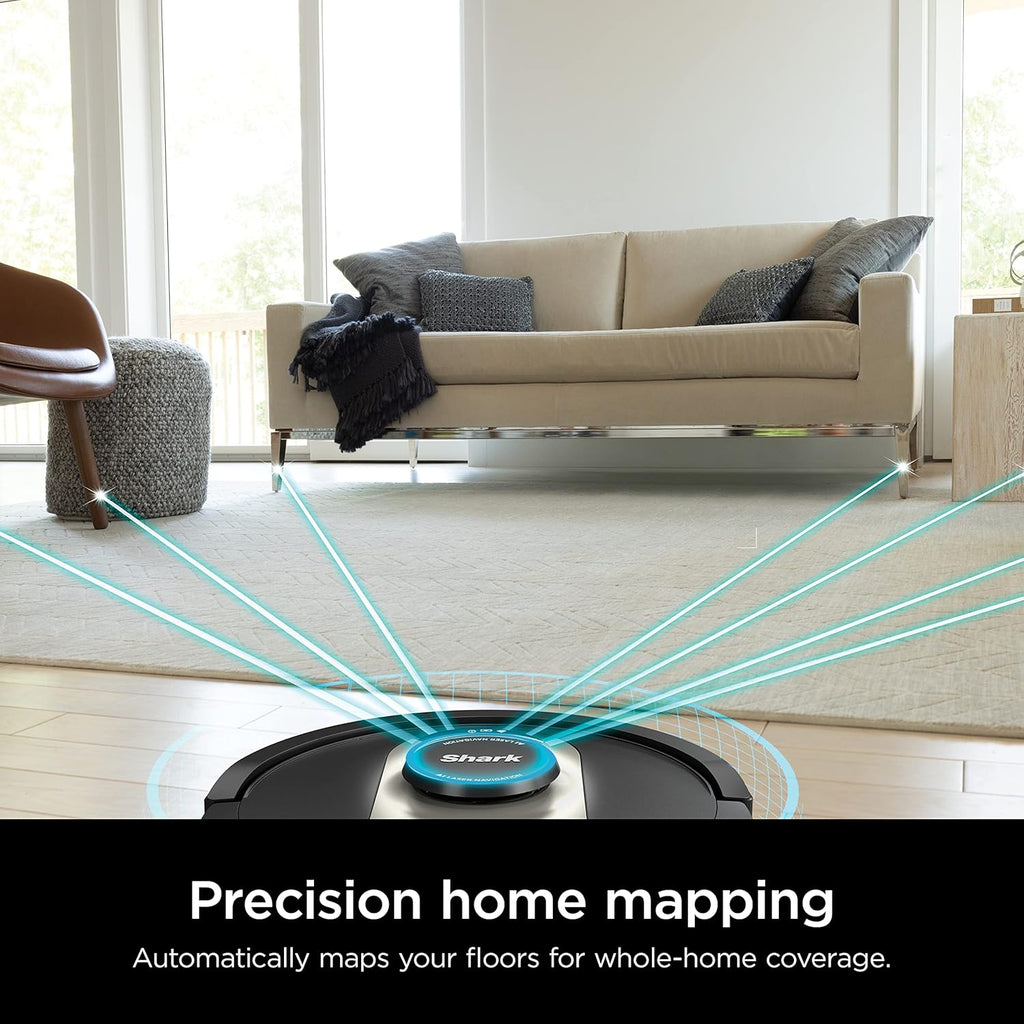 AI Robot Vacuum with XL HEPA Self-Empty Base, Bagless, 60-Day Capacity, LIDAR Navigation, Perfect for Pet Hair, Compatible with Alexa, Wi-Fi Connected, Carpet & Hard Floor, Black wourant