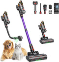 Cordless Vacuum Cleaner 55KPa 650W 70Mins Stick Vacuum Cleaners for Home with Pet Brush, 3.3Ft Hose, Wall Mount Charging, Auto Mode, Touchscreen, Self-Standing Vacuum for Pet Hair/Carpet/Car, Ultra10 woonhhop