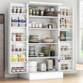 47 Pantry Cabinet, Kitchen Pantry Storage Cabinet with Doors and Adjustable Shelves wourant