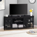 HOMISSUE Corner TV Stand for 55 Inch TV, Rustic Corner Entertainment Center with Storage wourant