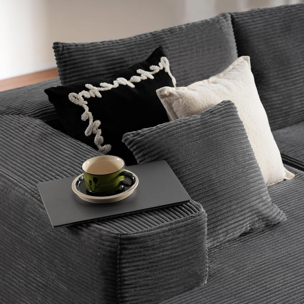 Ovios 104" Cloud Section Sofa L-shaped lounge chair, modern modular sofa wourant