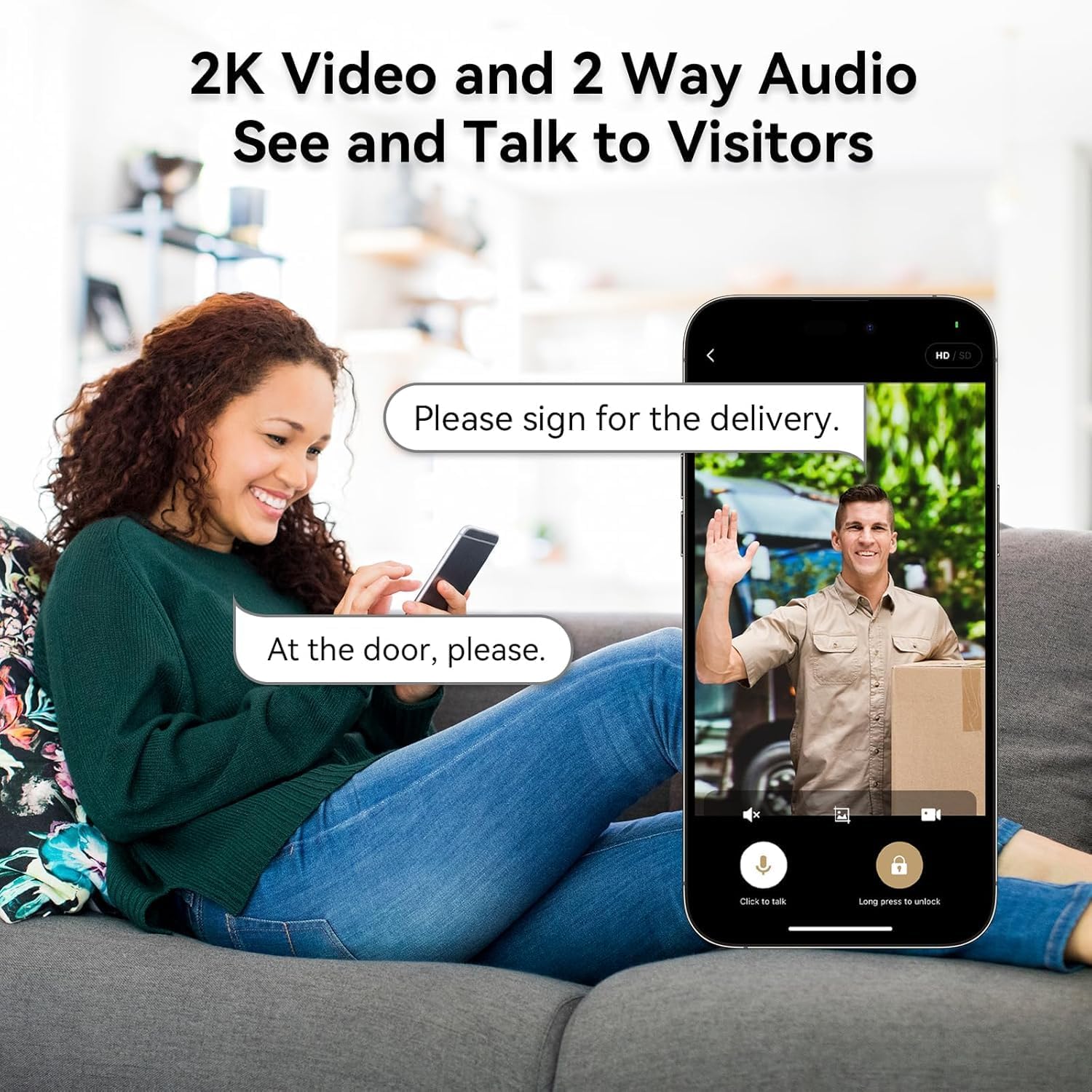 Video Smart Lock with Doorbell Keyless Entry Door Lock Built-in WiFi Camera Front Door Deadbolt Lock wourant