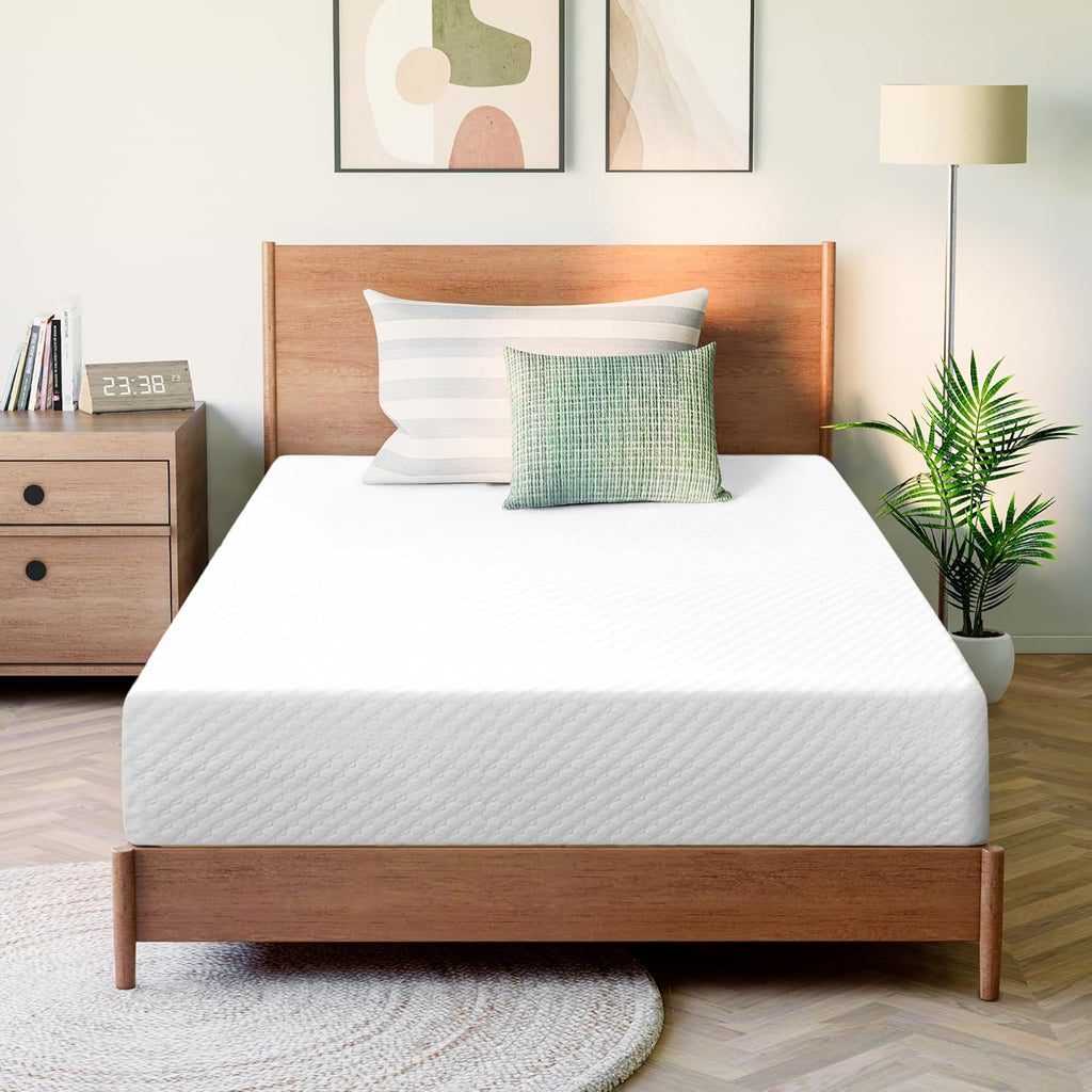GAESTE 8 Inch Full Cooling Gel Memory Foam Mattress for Cool Sleep Medium Firm CertiPUR-US Certified Foam, Mattress in a Box Pressure Relief Removable Cover No Fiberglass (Full, 8 in) woonhhop