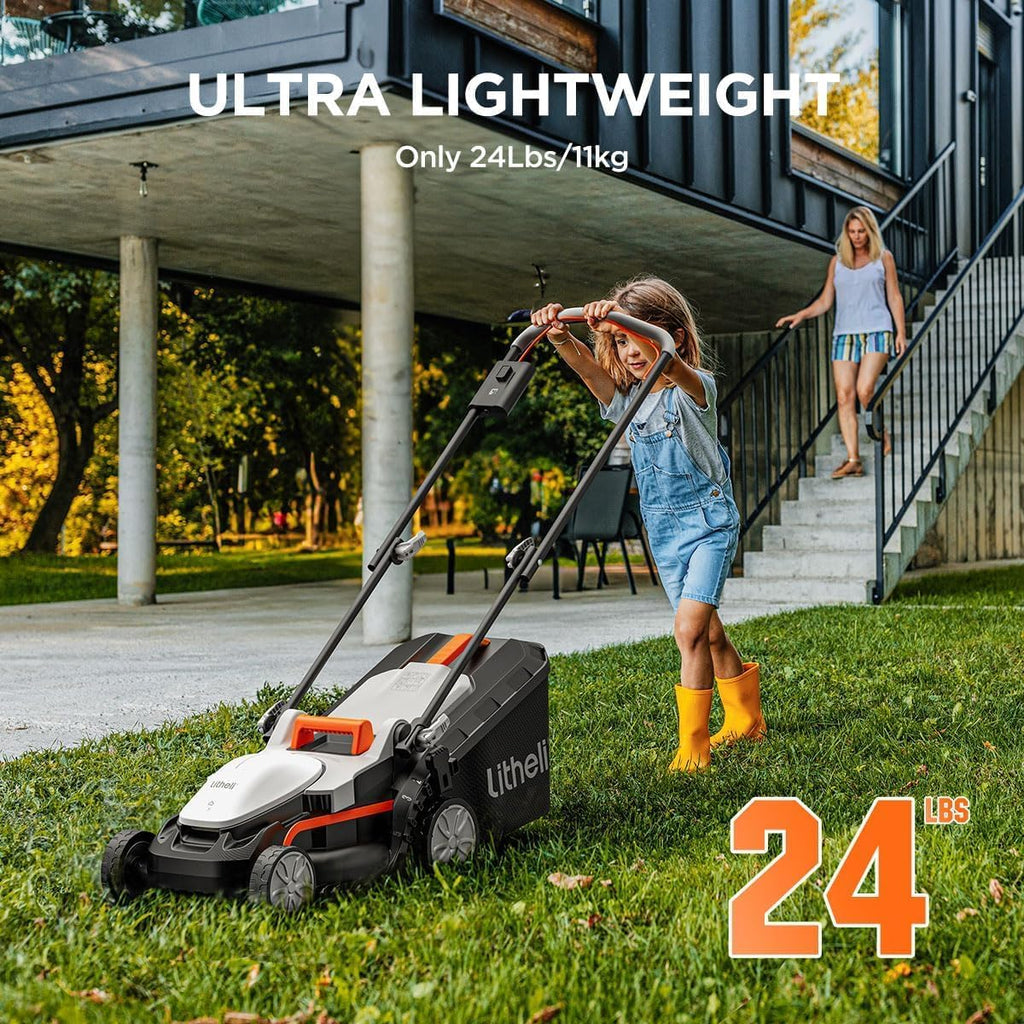 Litheli Cordless Lawn Mower 13 Inch, U20 Handy+ 20V Electric Lawn Mowers for Garden wourant