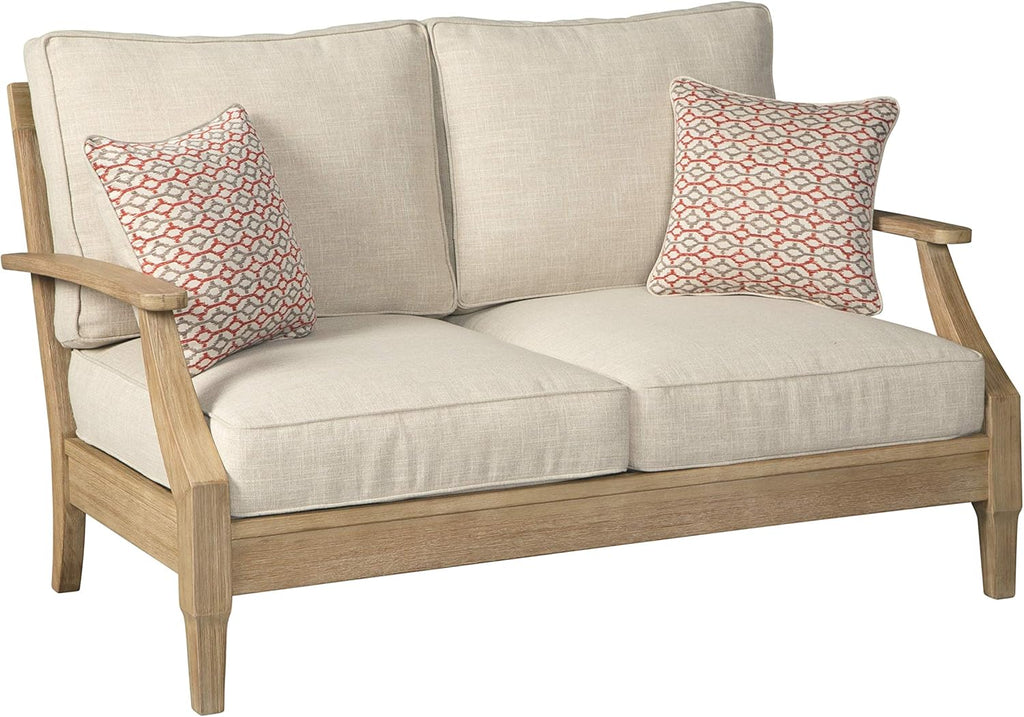 Coastal view outdoor terrace eucalyptus sofa wourant