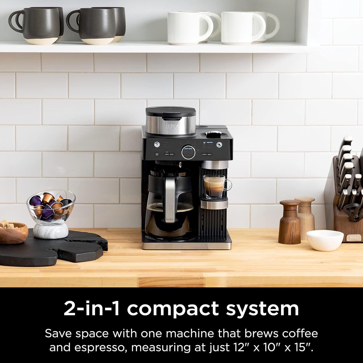 Ninja Espresso & Coffee Maker & Barista System, 3 Espresso Brew Styles wourant