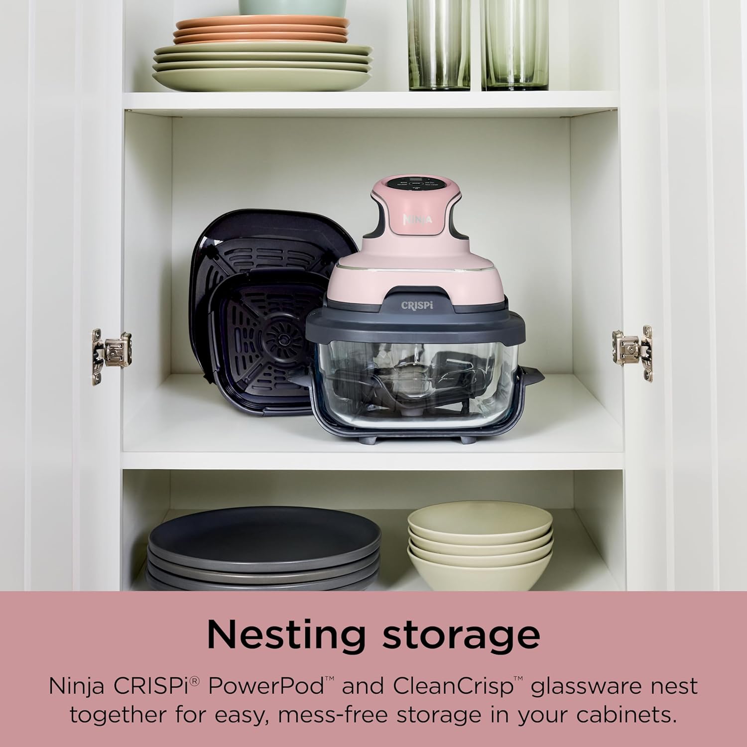 Ninja Crispi 4-in-1 Portable Glass Air Fryer Cooking System wourant