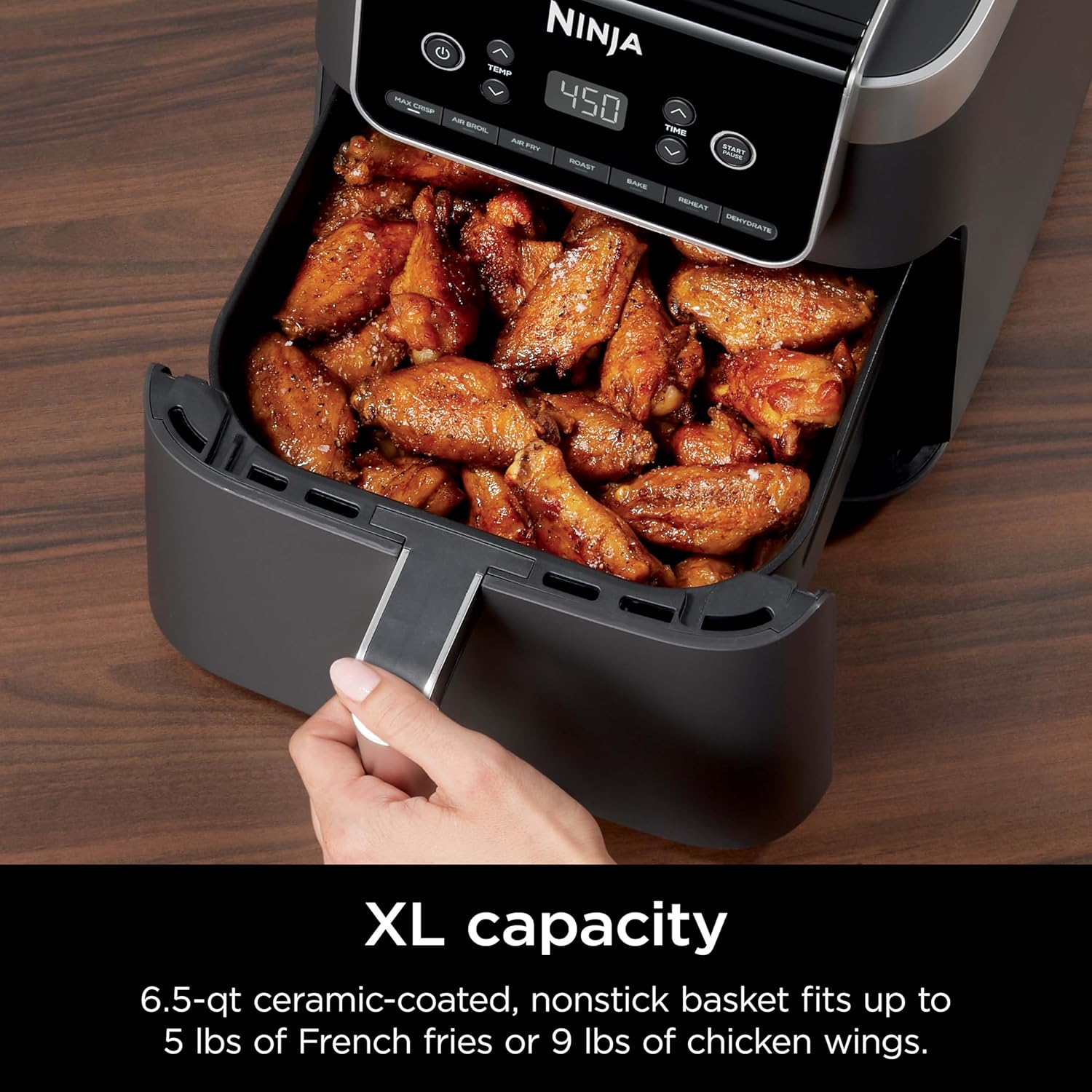 Ninja Air Fryer Pro XL 6-in-1, 6.5-Quart Capacity, Maximum Crispness, Air Fryer Bake wourant