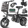 Electric Bike for Adults Teens Folding E-Bike Commuter City Foldable ebike Motor 48V 24MPH wourant