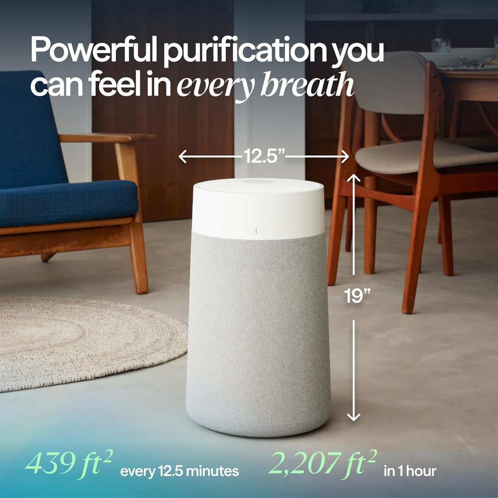 BLUEAIR Air Purifiers for Medium Rooms, Bedroom, Kitchen, Cleans 1,858 sqft in one hour, HEPASilent Smart Air Cleaner for Home, Pets, Allergies, Virus, Dust, Mold, Smoke - Blue Pure 311i Max woonhhop