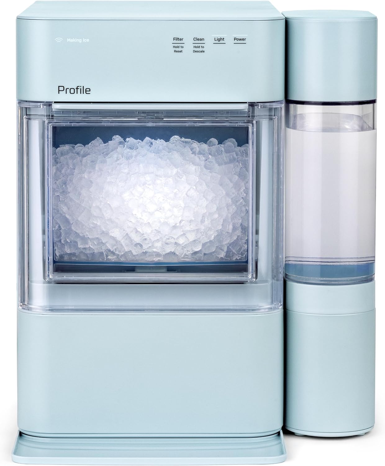 GE Profile Opal 2.0 XL with 1 Gallon Tank, Chewable Crunchable Countertop Nugget Ice Maker, Scoop included, 38 lbs in 24 hours, Pellet Ice Machine with WiFi & Smart Connected, Stainless Steel wourant