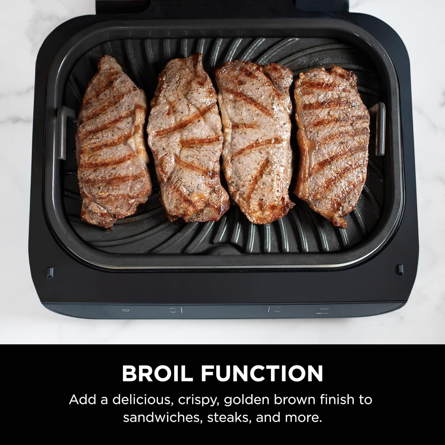 Ninja Foodi Smart XL 6-in-1 Indoor Grill with Air Fry, Bake, Roast, Broil, and Dehydrate, Smart Thermometer wourant